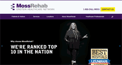Desktop Screenshot of mossrehab.com