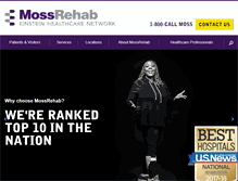 Tablet Screenshot of mossrehab.com